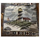 LAP THROW-LIGHTHOUSE DESIGN/APOROX. 5�x5� LAP THROW-LIGHTHOUSE DESIGN/APOROX. 5�x5�