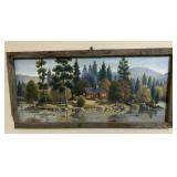 FRAMED WALL DECOR-BARNWOOD FRAME/APPROX. 36"x12" FRAMED WALL DECOR-BARNWOOD FRAME/APPROX. 36"x12"