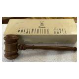 PRESENTATION GAVEL W/BOX PRESENTATION GAVEL W/BOX