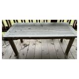 PORCH/PATIO TABLE-APPROX. 42"x18" PORCH/PATIO TABLE-APPROX. 42"x18"