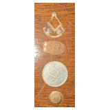 MASONIC FRATERNITY RELATED TOKENS-ASSORTED MASONIC FRATERNITY RELATED TOKENS-ASSORTED