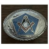BELT BUCKLE-MASONIC FRATERNITY EMBLEM BELT BUCKLE-MASONIC FRATERNITY EMBLEM