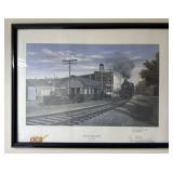 CLOVERDALE TRAIN DEPOT PRINT-FRAMED CLOVERDALE TRAIN DEPOT PRINT-FRAMED