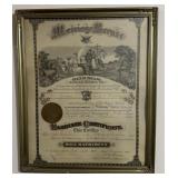 FRAMED MARRIAGE LICENSE-MARION COUNTY INDIANA/ FRAMED MARRIAGE LICENSE-MARION COUNTY INDIANA/
