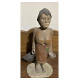 HAND CARVED STATUE-APPROX. 12� TALL/WOOD HAND CARVED STATUE-APPROX. 12� TALL/WOOD