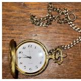 GENTLEMEN�S POCKET WATCH W/CHAIN-WILD BIRD DESIGN GENTLEMEN�S POCKET WATCH W/CHAIN-WILD BIRD DESIGN