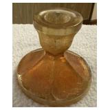 CARNIVAL GLASS CANDLE STICK HOLDER CARNIVAL GLASS CANDLE STICK HOLDER