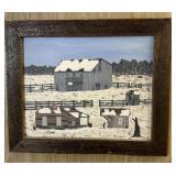 FRAMED PAINTING-"R.R. JARVIS"/APPROX. 24�x20� FRAMED PAINTING-"R.R. JARVIS"/APPROX. 24�x20�