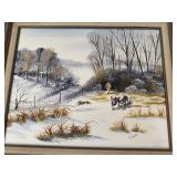 FRAMED ARTWORK-LOCAL ARTIST/COWETA PATTON FRAMED ARTWORK-LOCAL ARTIST/COWETA PATTON