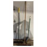 BROOMS FROM THE GARAGE AREA-ASSORTED
