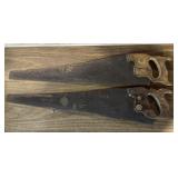 (2)VINTAGE HAND SAWS-CHECK OUT THE PIC