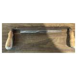 DRAW KNIFE W/WOODEN HANDLES