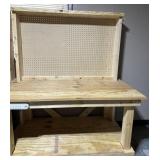 WORKBENCH W/WOODEN FRAME-APPROX. 60" WIDE