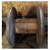 WOODEN WIRE/COIL SPOOL-APPROX. 26ï¿½ DIAMETER