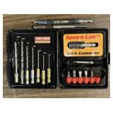 CRAFTSMAN BIT/DRIVER SET W/CASE & MORE-MISSING (1)