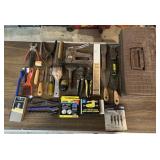 ITEMS FROM THE SHOP W/PLASTIC TOOLBOX