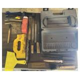 ITEMS FROM THE GARAGE W/PLASTIC CASE