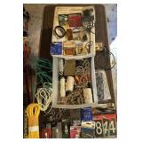 PLASTIC DRAWER W/ASSORTED CONTENTS