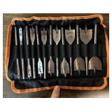 PADDLE/SPADE BIT SET W/CASE-APPEARS TO BE NEW