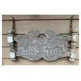 WOODEN SIGN-APPROX. 34" WIDE