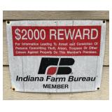 PLASTIC SIGN-APPROX. 15"x12"/YOU MUST REMOVE