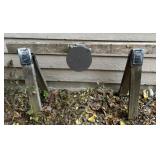 SHOOTING TAGET-METAL PLATE W/SPRING HINGE-CHECK IT