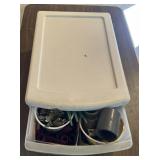 PLASTIC DRAWER W/ASSORTED CONTENTS