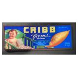 (99 COUNT) CRIBB YAMS CRATE/BOX LABEL (99 COUNT) CRIBB YAMS CRATE/BOX LABEL