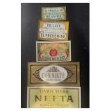 (5) DIFFERENT "OLD" CIGAR BOX LABELS (5) DIFFERENT "OLD" CIGAR BOX LABELS