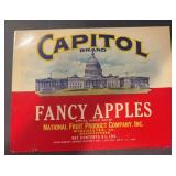 VINTAGECAN LABEL-CAPITOL FANCY APPLES VINTAGECAN LABEL-CAPITOL FANCY APPLES