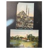 (2) DIFFERENT "OLD" POSTCARDS-CHECK OUT THE PIC (2) DIFFERENT "OLD" POSTCARDS-CHECK OUT THE PIC