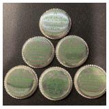 (6 COUNT)DAIRY BOTTLE CAP-HALL BROTHERS (6 COUNT)DAIRY BOTTLE CAP-HALL BROTHERS