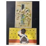 (2) DIFFERENT "OLD" POSTCARDS-CHECK OUT THE PIC (2) DIFFERENT "OLD" POSTCARDS-CHECK OUT THE PIC