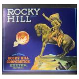 VINTAGE CRATE/BOX LABEL-ROCKY HILL CITRUS VINTAGE CRATE/BOX LABEL-ROCKY HILL CITRUS
