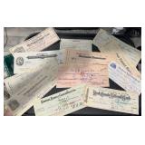 (12) DIFFERENT CHECKS (1884-1948) (12) DIFFERENT CHECKS (1884-1948)