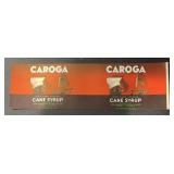 VINTAGE CAN LABEL-CAROGA CANE SYRUP VINTAGE CAN LABEL-CAROGA CANE SYRUP