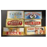 (6) DIFFERENT "OLD" CIGAR BOX LABELS (6) DIFFERENT "OLD" CIGAR BOX LABELS