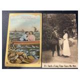 (2) DIFFERENT "OLD" POSTCARDS-CHECK OUT THE PIC (2) DIFFERENT "OLD" POSTCARDS-CHECK OUT THE PIC