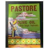 VINTAGE CRATE/BOX LABEL-PASTORE OLIVE OIL VINTAGE CRATE/BOX LABEL-PASTORE OLIVE OIL
