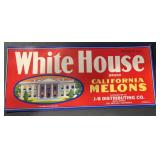 (13 COUNT) WHITE HOUSE TOMATOES CRATE/BOX LABEL (13 COUNT) WHITE HOUSE TOMATOES CRATE/BOX LABEL