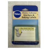 PILLSBURY COLLECTIBLE-KITCHEN & BAKING LABELS/NOS