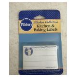 PILLSBURY COLLECTIBLE-KITCHEN & BAKING LABELS/NOS