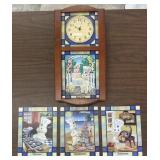 PILLSBURY COLLECTIBLE-WALL CLOCK W/SEASON DECOR/