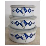 PILLSBURY COLLECTIBLE-METAL STORAGE DISH SET W/