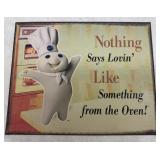 PILLSBURY COLLECTIBLE-METAL SIGN/APPROX. 16"x14"