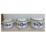 PILLSBURY COLLECTIBLE-METAL PAN SET W/METAL LIDS
