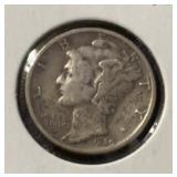1930-P MERCURY DIME (90% SILVER) (VG)