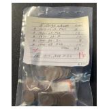 (BAG OF 43) 1917-1958-P-D-S-MINTS LINCOLN WHEAT