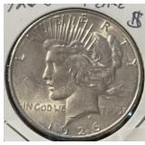 1926-S PEACE SILVER DOLLAR (90% SILVER) (AU)