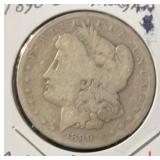 1890-O MORGAN SILVER DOLLATR (90% SILVER) (GOOD)